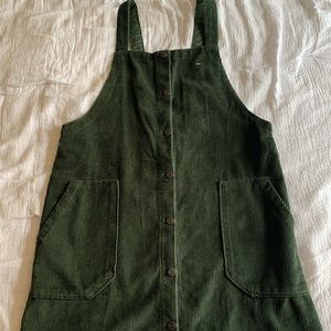 Corduroy overall dress